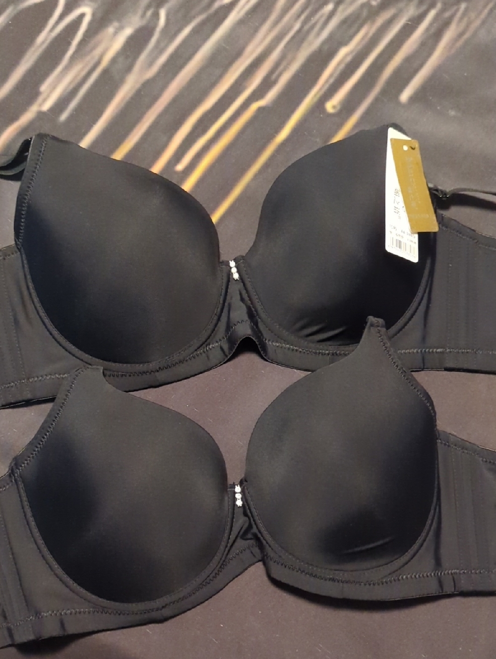 Set Of 2 Black Convertible Padded T-Shirt Bra - Classic Everyday Support